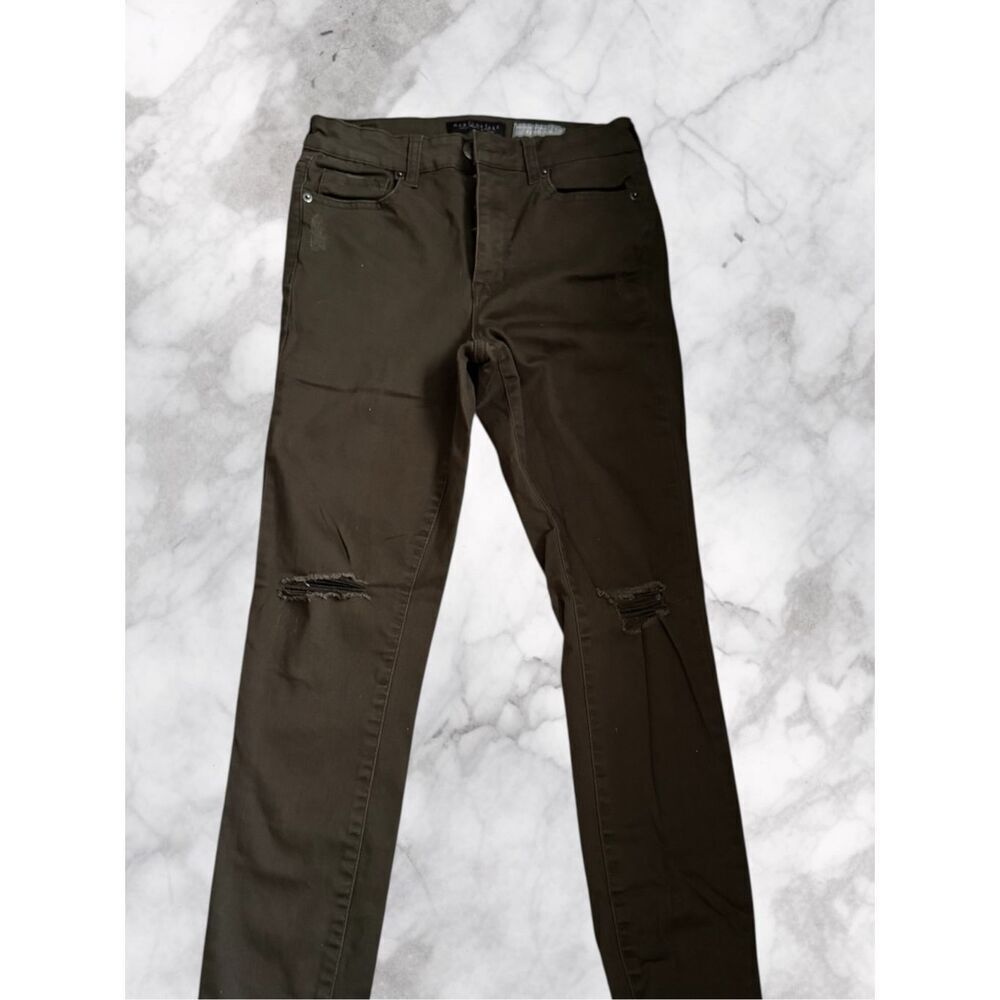 Aeropostale Size 2 Olive Green Ripped Jeans